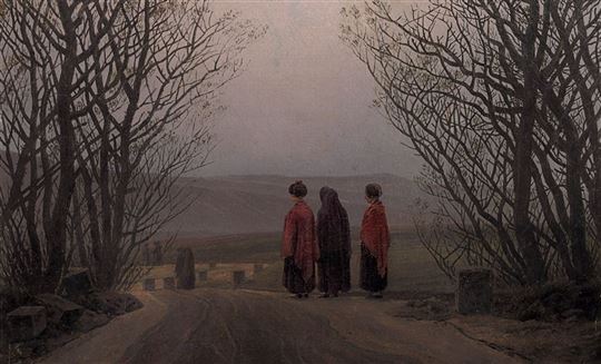 C.D. Friedrich, Easter Morning, detail (c.1828-1835). Museo Nacional Thyssen-Bornemisza, Madrid (© Museo Nacional Thyssen-Bornemisza/Scala, Florence).